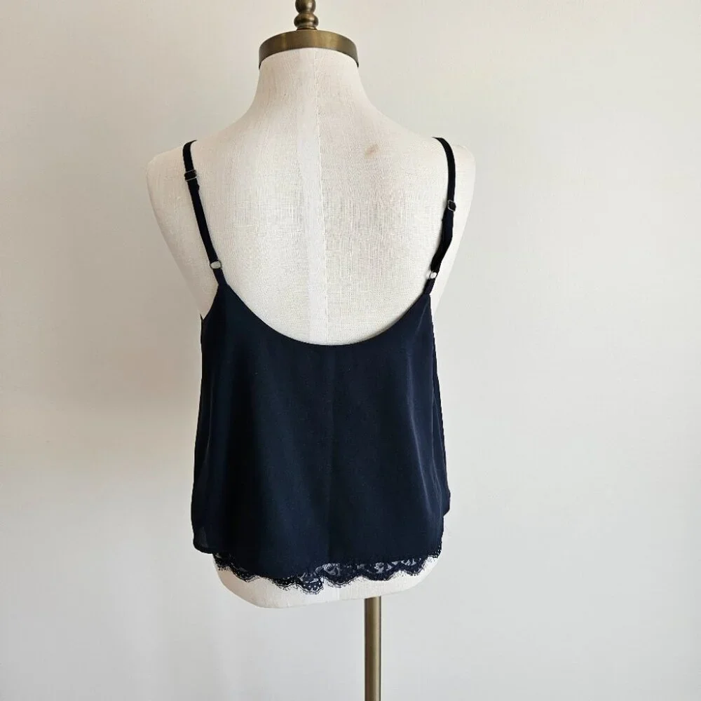 Abercrombie & Fitch Navy Lace Cami - Picture 2 of 3